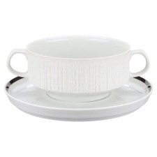 Suppentasse mit untere tasse - suppentasse,