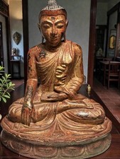 Burma Buddha Holzfigur –