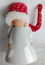 süsses Wichtel Mädchen Keramik Figur Engel