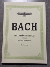 Noten Klavierauszug Bach Matthäus Passion Edition Peters