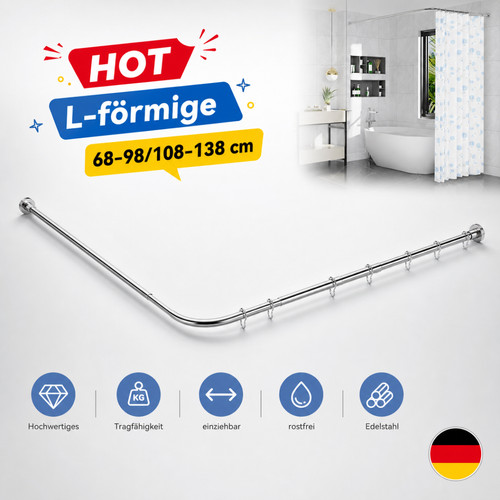 Duschvorhangstange edelstahl - duschvorhangstange,