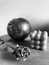 Bubble Candle, Bubble Kerze, Handmade Kerze, Cube Candle