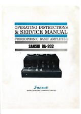 Service Manual-Anleitung für Sansui BA-202
