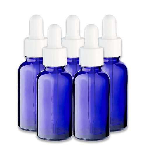 Blaue glasflasche ml - blaue, 30
