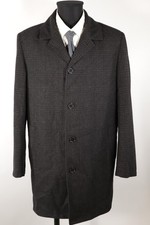 Strellson schwarz-grauer Kurzmantel Gr.50/M Wolle Polyester Top Zustand