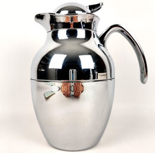 Vintage Alfi Thermoskanne NOVO 1 Liter – Edelstahl Isolierkanne 25cm glänzend