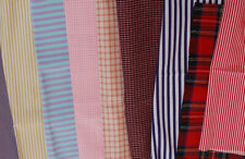 C Paket Stoffreste Streifen, Karos, Kinder-Puppenkleidung, Basteln, Patchwork