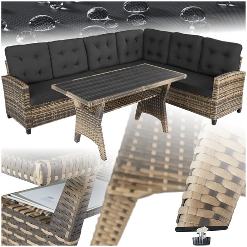 Poly rattan lounge sitzgruppe - rattan,