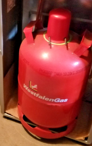Gasflasche rot westfalen - gasflasche, kg