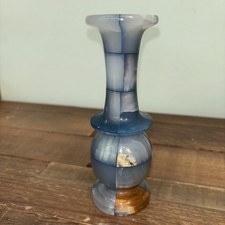 Blau & braun Marmor Onyx Vase