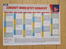 Papierkalender Jahresplaner