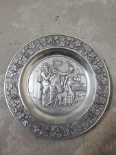 Zinnteller mit Motiv