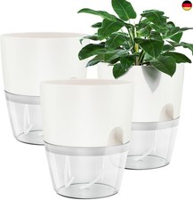 Muzhira Blumentopf Plastik, 3 stücke 15.3cm Kräutertopf mit Selbstbewässerung un