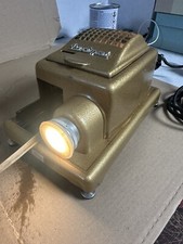 Ant. Braun Paximat Gold Metall deutscher Projektor mit Schließfach  Plus Koffer