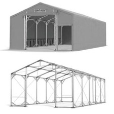 Lagerzelt 6x10x2,5m Industriezelt Weidezelt Zelthalle 10x6 Ganzjähriges SFR PP