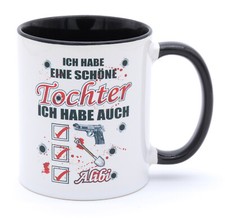 Ich habe eine schöne Tochter Tasse Geburtstags Vatertags Geschenk Ideen für Papa
