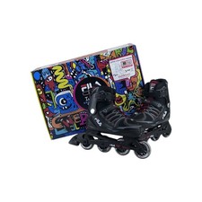 Fila Skates X-One Kinder Mädchen Jungen Inliner Inlineskates Schwarz/Rot 38-41EU