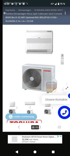 Klimaanlage toshiba mono split - toshiba,