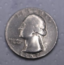 Münze USA Quarter Dollar George Washington 1967