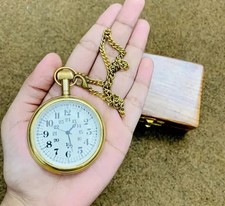 Vintage Messing Taschenuhr mit