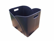 Holzkorb Umschlag Lederkorb