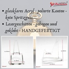Sammlerbedarf Barleben - 4 Dekoständer Taschenuhren, Taschenuhrenständer Acryl
