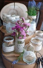 Hochzeits-Set -10 x Vasen mit