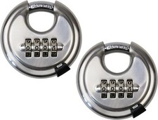 HMF 2 x Vorhängeschloss Zahlenkombination Vorhangschloss Schloss Sicherheit