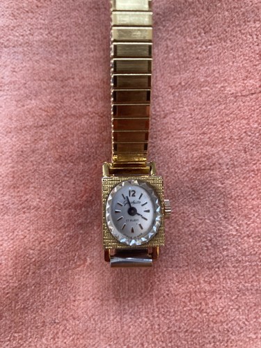 Vergoldete damen armbanduhr - vergoldete, damen-armbanduhr