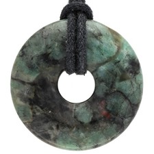 Smaragd Donut 30 mm Anhänger