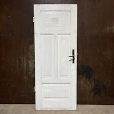 Kleine Zimmertür, Türblatt DIN links / Jugendstil um 1920 / H169,5 B67 S3,5cm