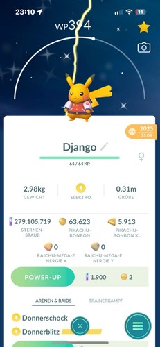 Pokémon shiny pikachu - go,