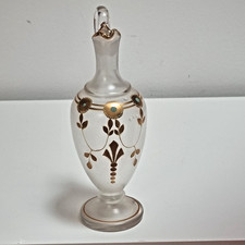 Emaillierte Karaffe Antik signiert