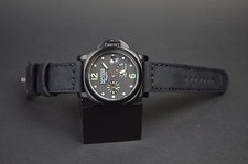 UHRENARMBAND 26 24 22 MM SCHWARZ I NUBUK LEDER VINTAGE FÜR PANERAI ETC MA STRAP