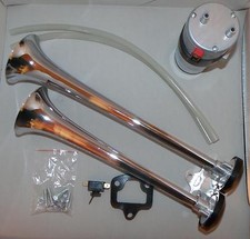 Fanfare BIG BLAST Road Master 12 V mit Kompressor 118 dB Metallausführung Neu !!