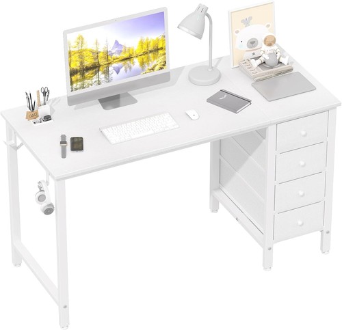 Computertisch weiss mit - weiss,