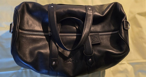 Gant weekender leder schwarz - weekender, leder,