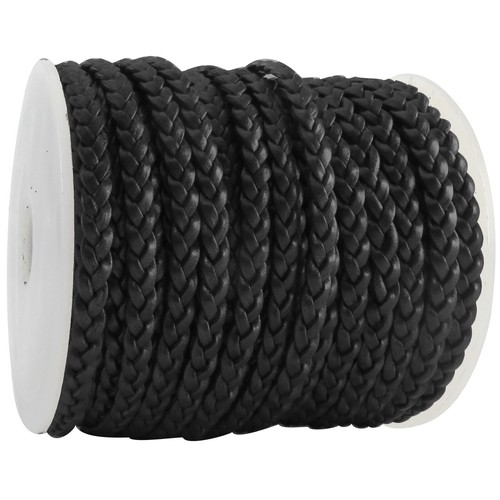 Lederband flach geflochten - lederband,