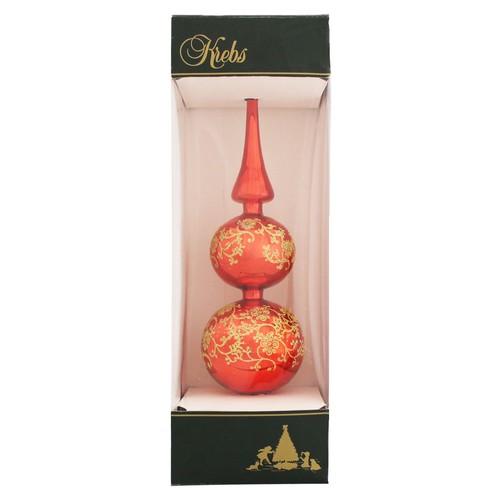 Christbaumspitze rot glänzend