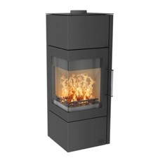 Fireplace Royal Kaminofen 6,5 kW Stahl schwarz Eckkamin K6490