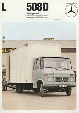 LKW Prospekt Mercedes Benz 508 D  4 einzelne Seiten
