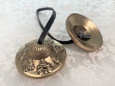 Zimbeln mit den 8 Tibetischen Glückssymbolen - Tingsha - Nepal