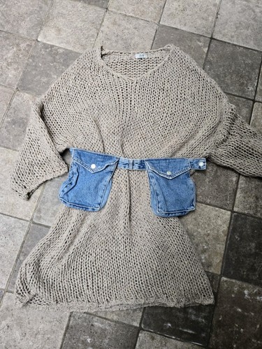 Italy strickkleid longpulli - italy,