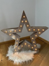 Holz Deko Leuchtstern
