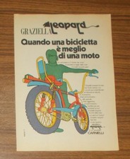 Seltene Werbung GRAZIELLA LEOPARD Bonanzarad Carnielli 1971
