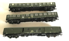 3x Schicht Reisezugwagen DR 1