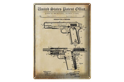 Blechschild patent 30x40 - patent,