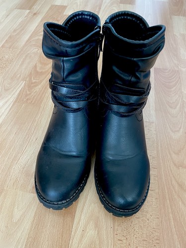 His leder stiefeletten mit - his,
