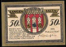 Notgeld Langensalza 1921