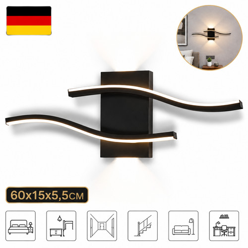 60cm led wandleuchte innen - led,